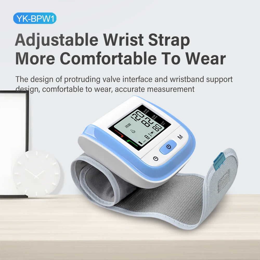 Automatic Wrist Digital Blood Pressure Monitor Digital Pulse Meter