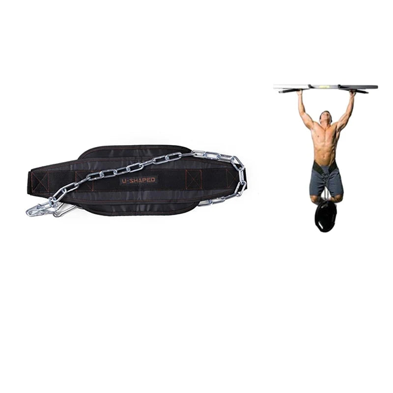 Thick Neoprene Weight Lifting Belt with Chain