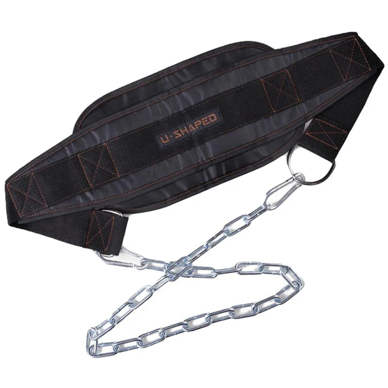 Thick Neoprene Weight Lifting Belt with Chain