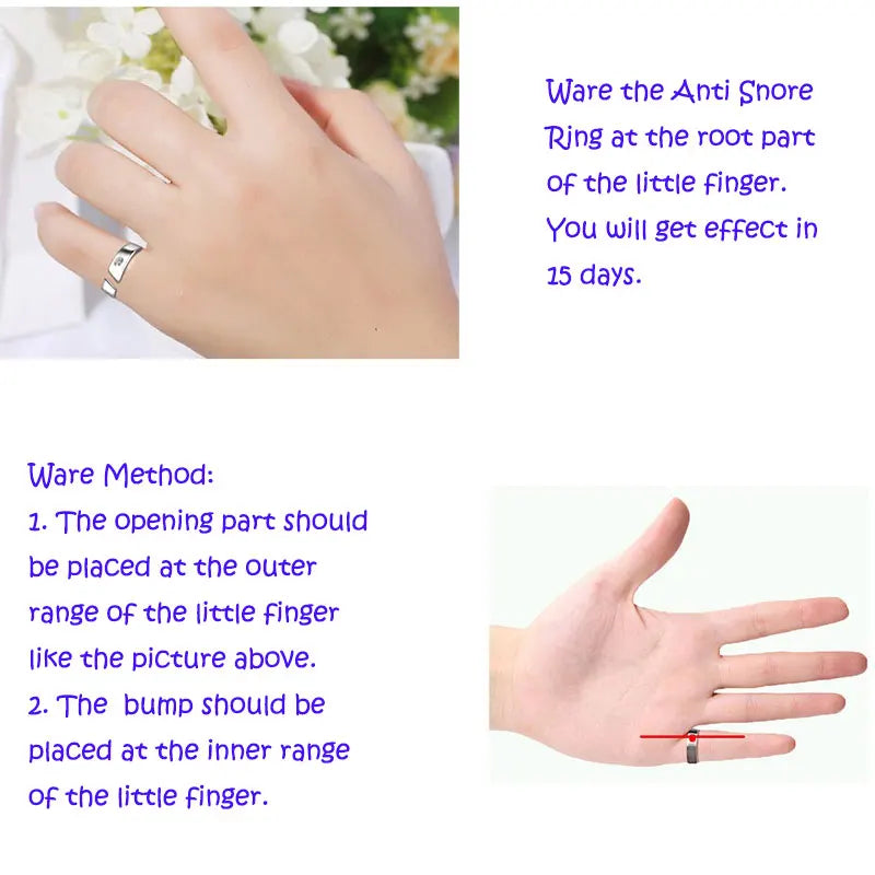 4 Sizes Anti Snore Ring