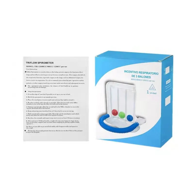 Lung Function Breathing Exerciser 3 Balls Breathing Trainer