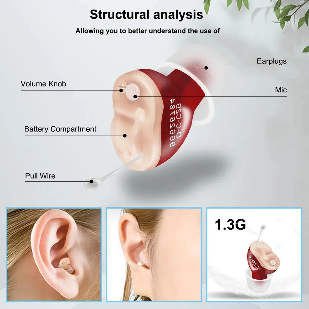 Left/Right CIC Hearing Aid Amplifier