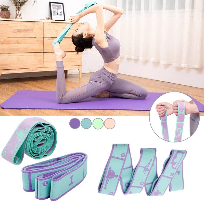 Yoga Auxiliary Stretching Belt Adult Latin Training Elastic Bands