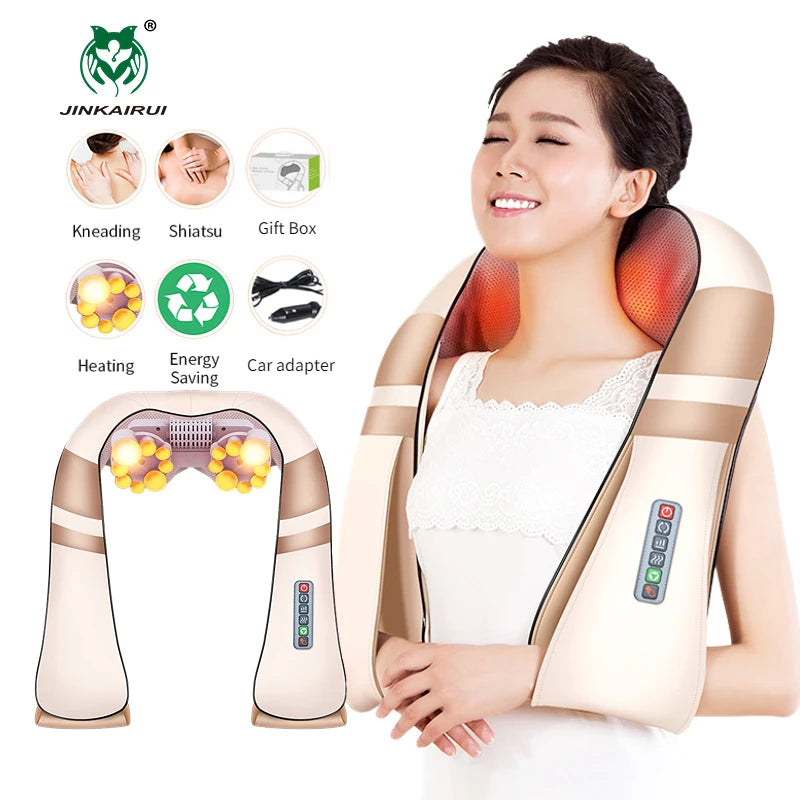 U Shape Electrical Shiatsu Body Shoulder Neck Massager