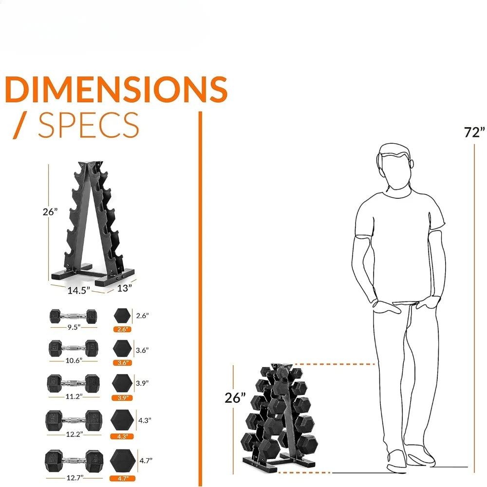 Dumbbell Set with Rack