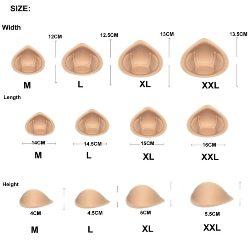 Realistic Strap Sponge Breast Forms