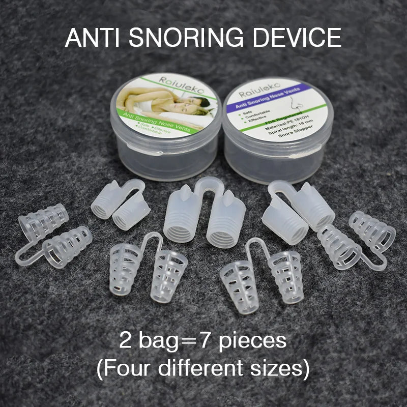 Anti Snoring Comfortable Silicone Boxed Breathable Nose Clip