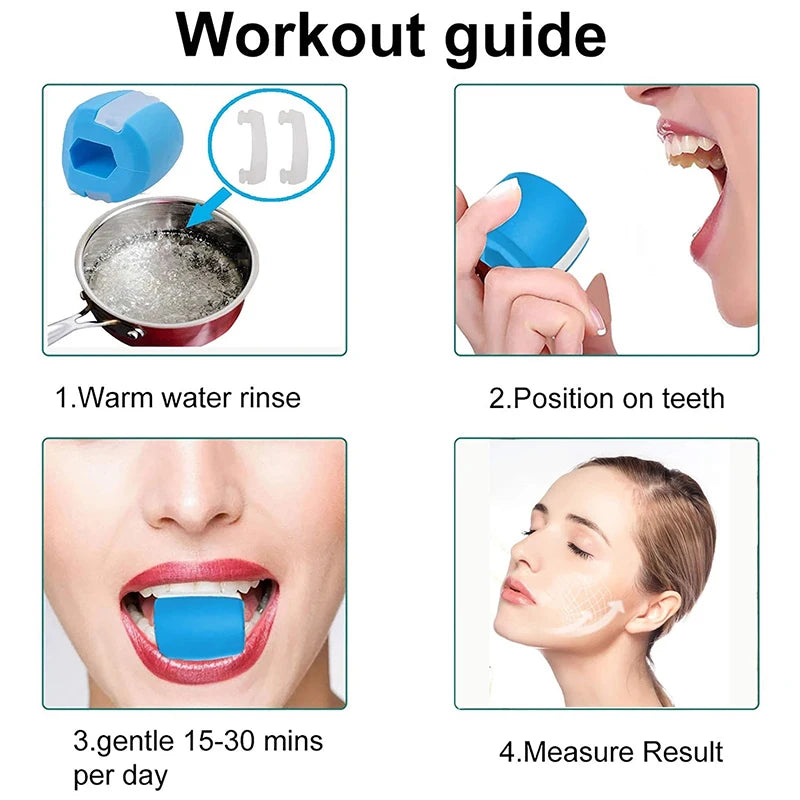 Reduce Double Chin Relax Ball Gym Fitness Training Jawline Simulator