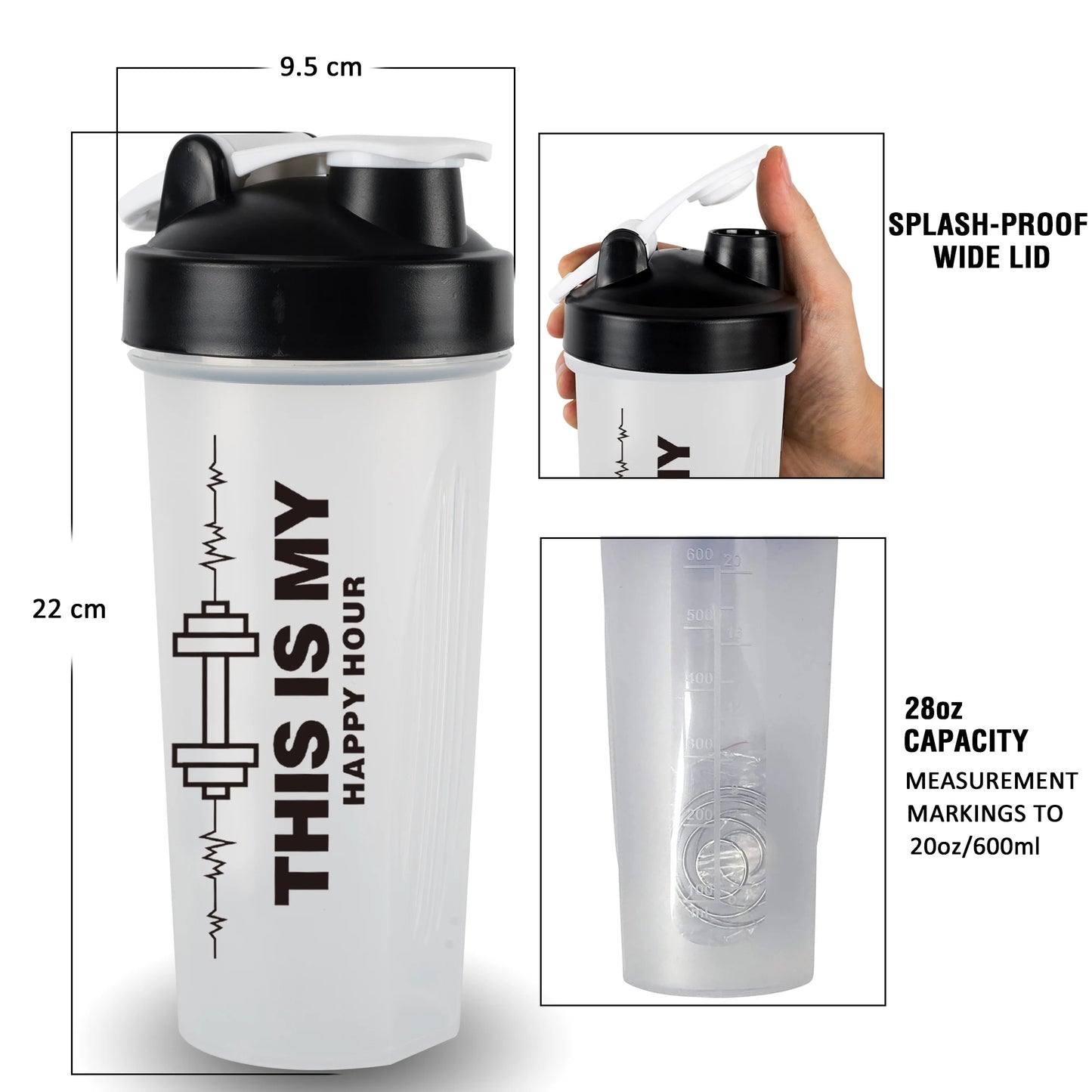 Protein Shaker Bottle