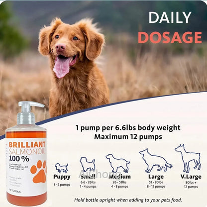 8 fl oz 200ML Pet Salmon Oil