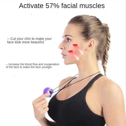 Reduce Double Chin Relax Ball Gym Fitness Training Jawline Simulator