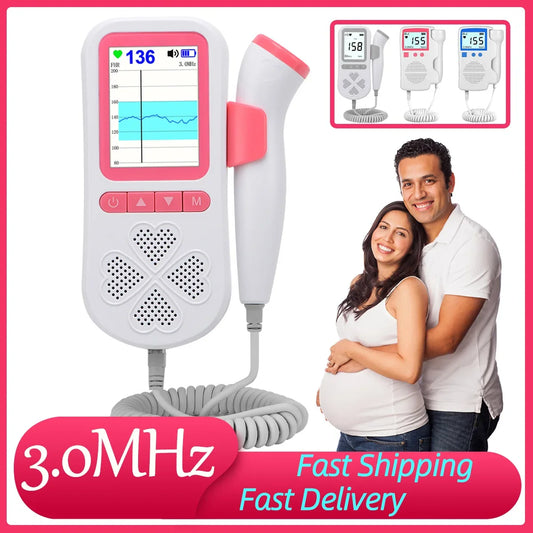 Home Pregnancy Baby Fetal Sound Heart Rate Detector