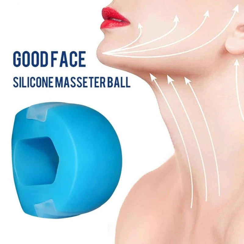 Reduce Double Chin Relax Ball Gym Fitness Training Jawline Simulator